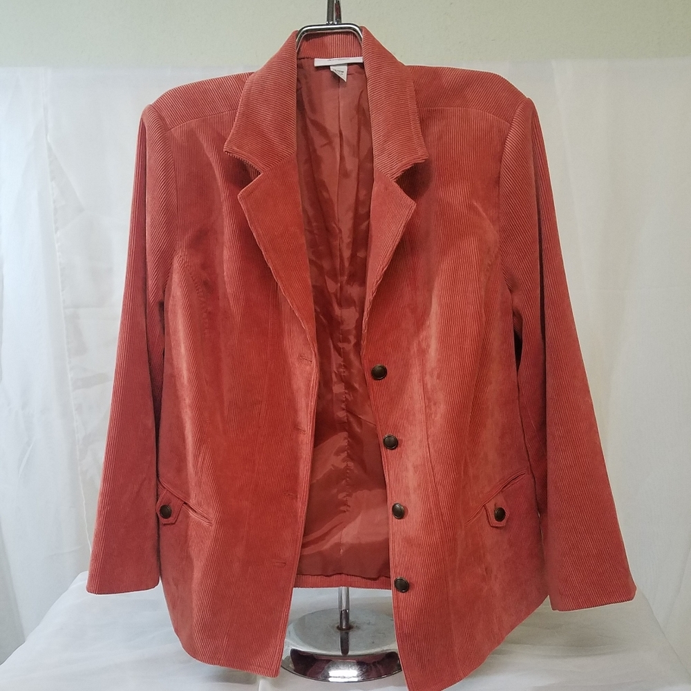 Orange Denim Jacket